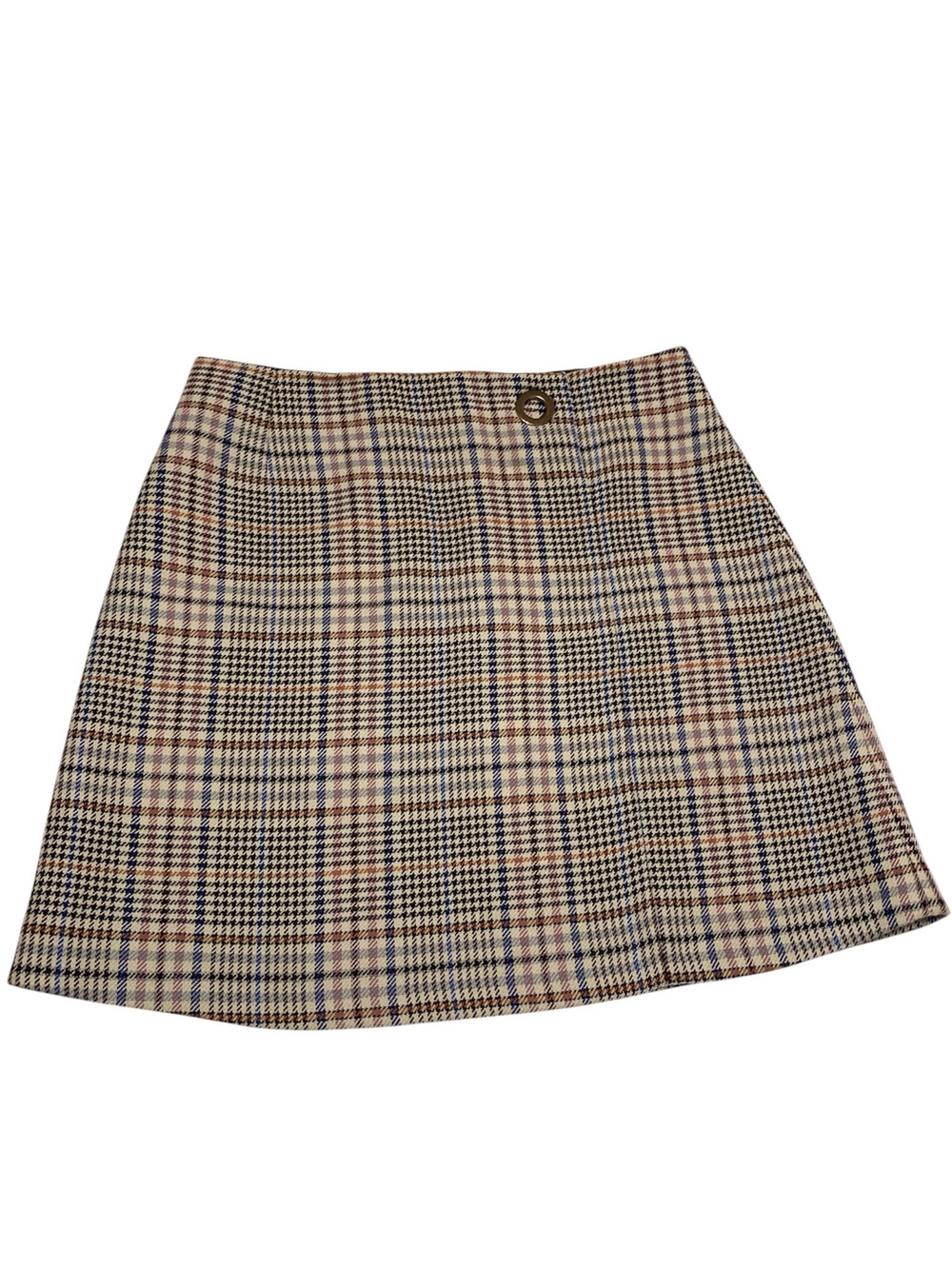 Sandro Paris Plaid Mini Skirt